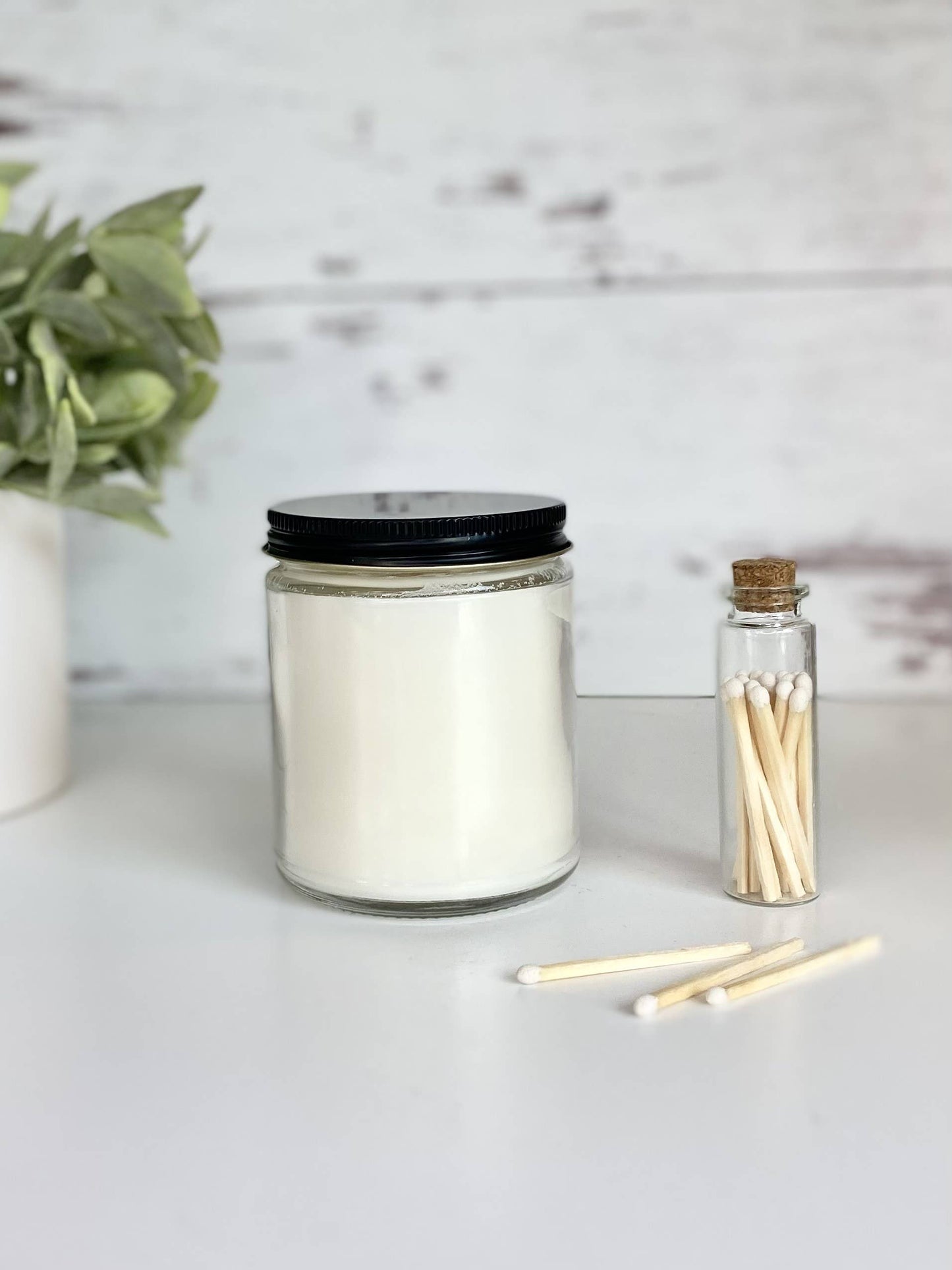 Happy Birthday 7 oz. Clear Glass Jar Coconut Apricot Candle