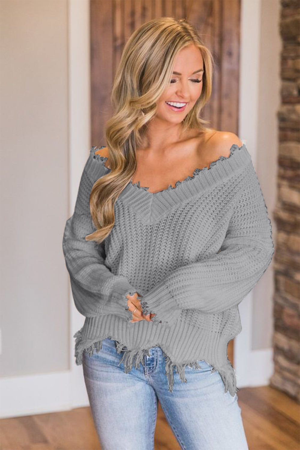 Fringed Sweater