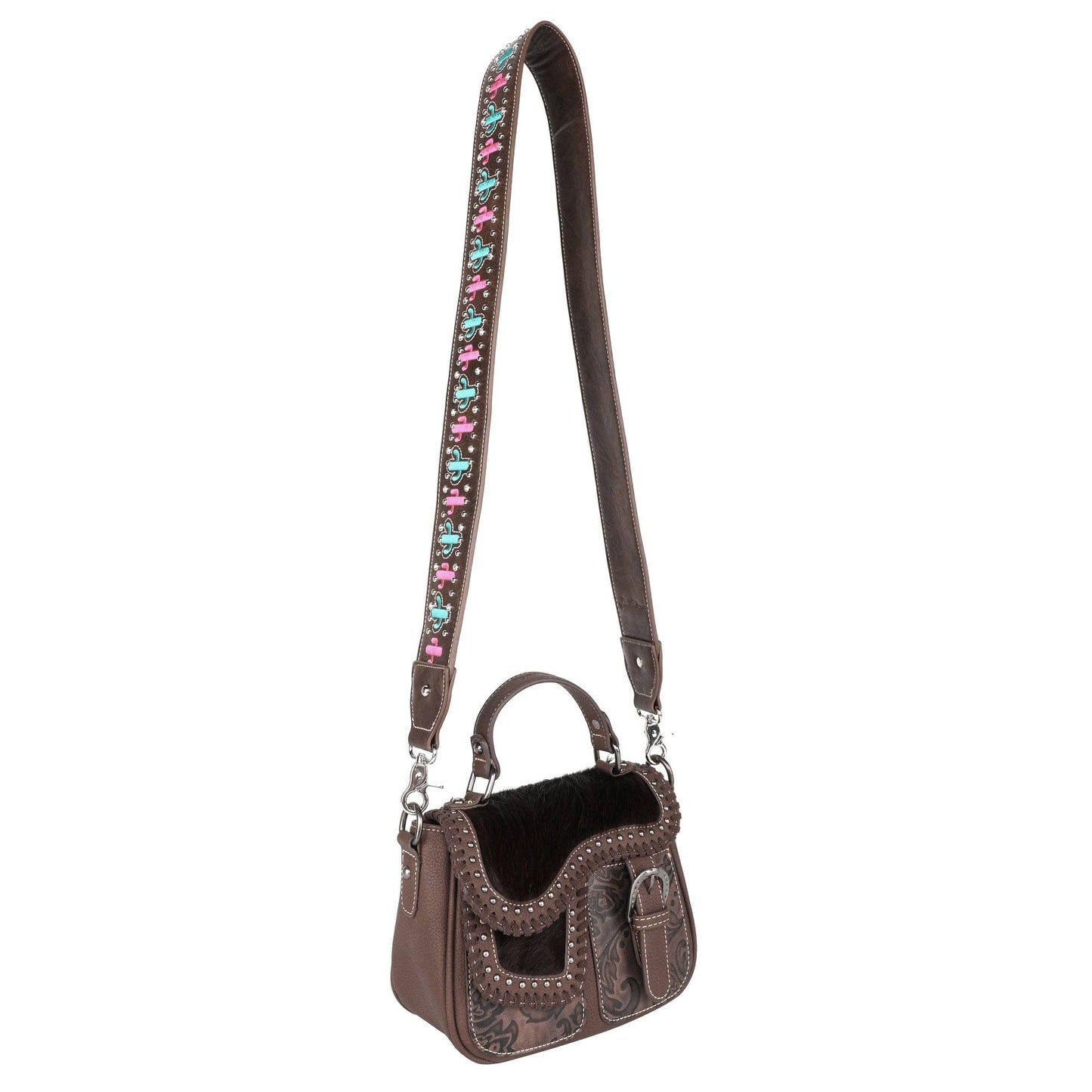 PST-1011 Montana West Western Guitar Style "HOWDY" Crossbody Strap