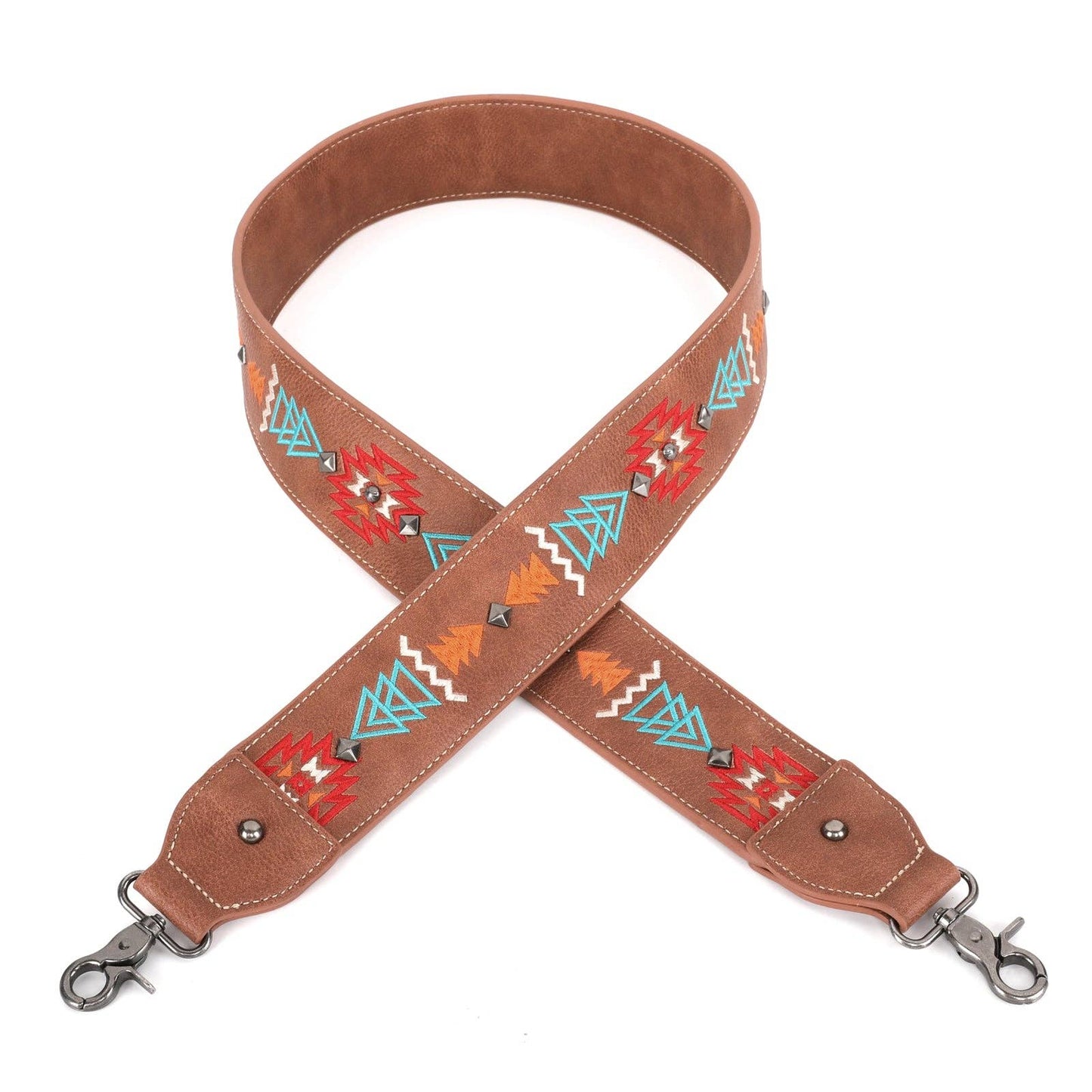 PST-1018 Montana West Western Guitar Style Embroidered Aztec Crossbody Strap