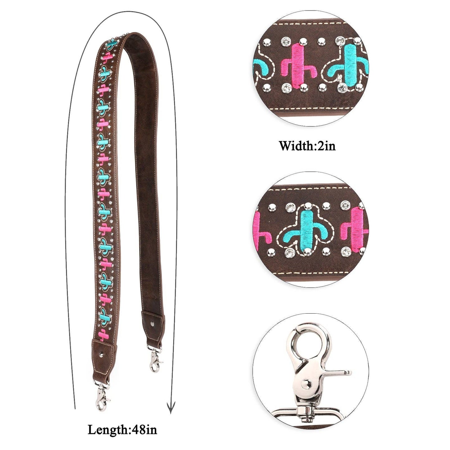PST-1011 Montana West Western Guitar Style "HOWDY" Crossbody Strap
