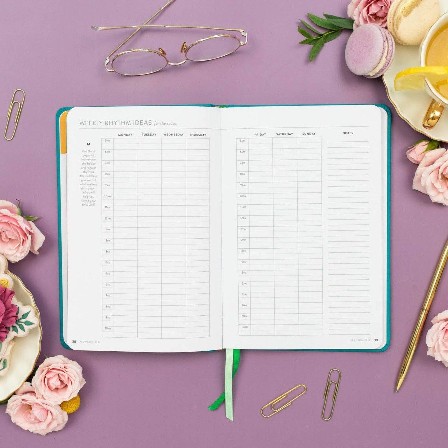 90-Day PowerSheets® Goal Planner | Weekly Undated (Ivy)