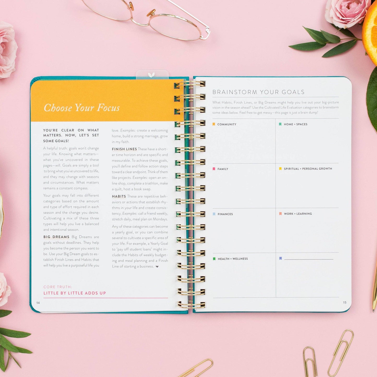 Fresh Start Daily Goal Planner® | Undated (Lavender Casebound)