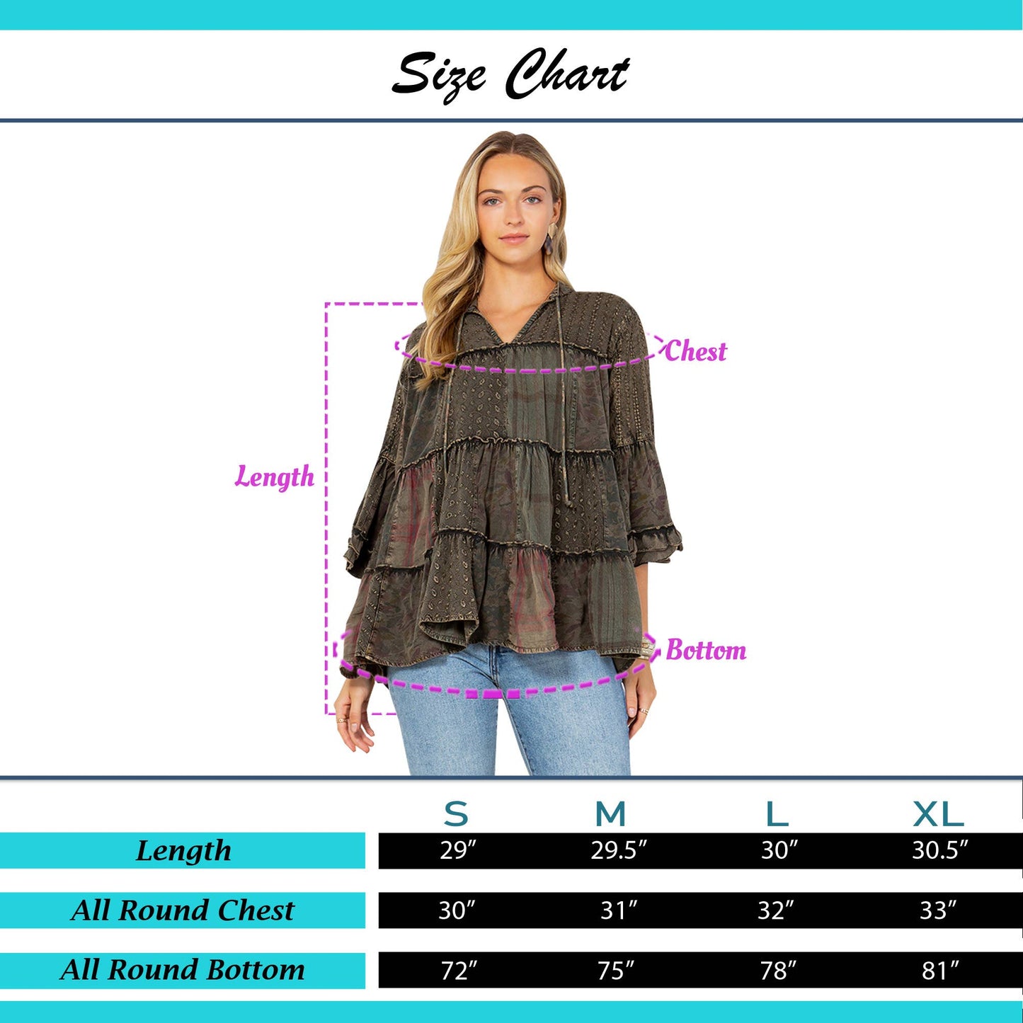 Artistic Fusion: Overdyed Jhabla Top With Rayon Embroidery