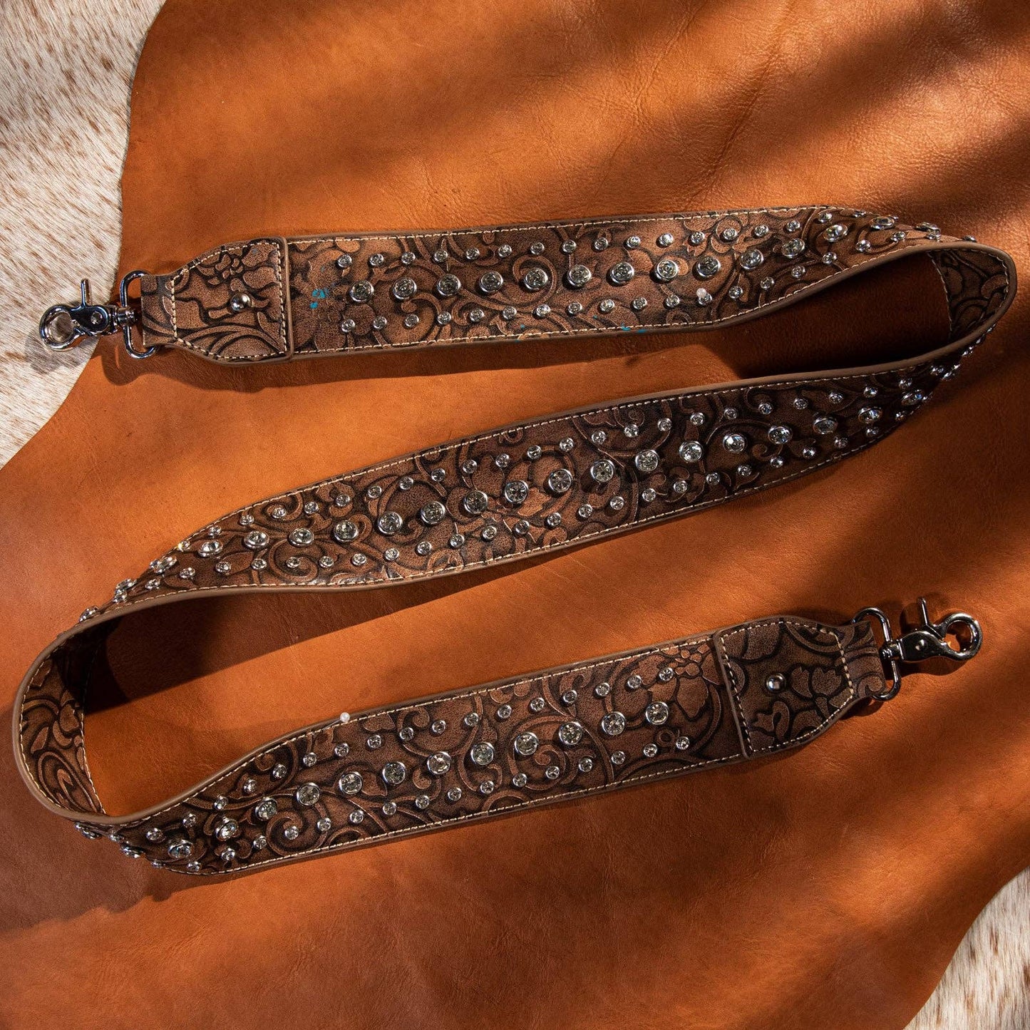 PST-1005 Montana West Western Bling Bling Guitar Style Crossbody Strap
