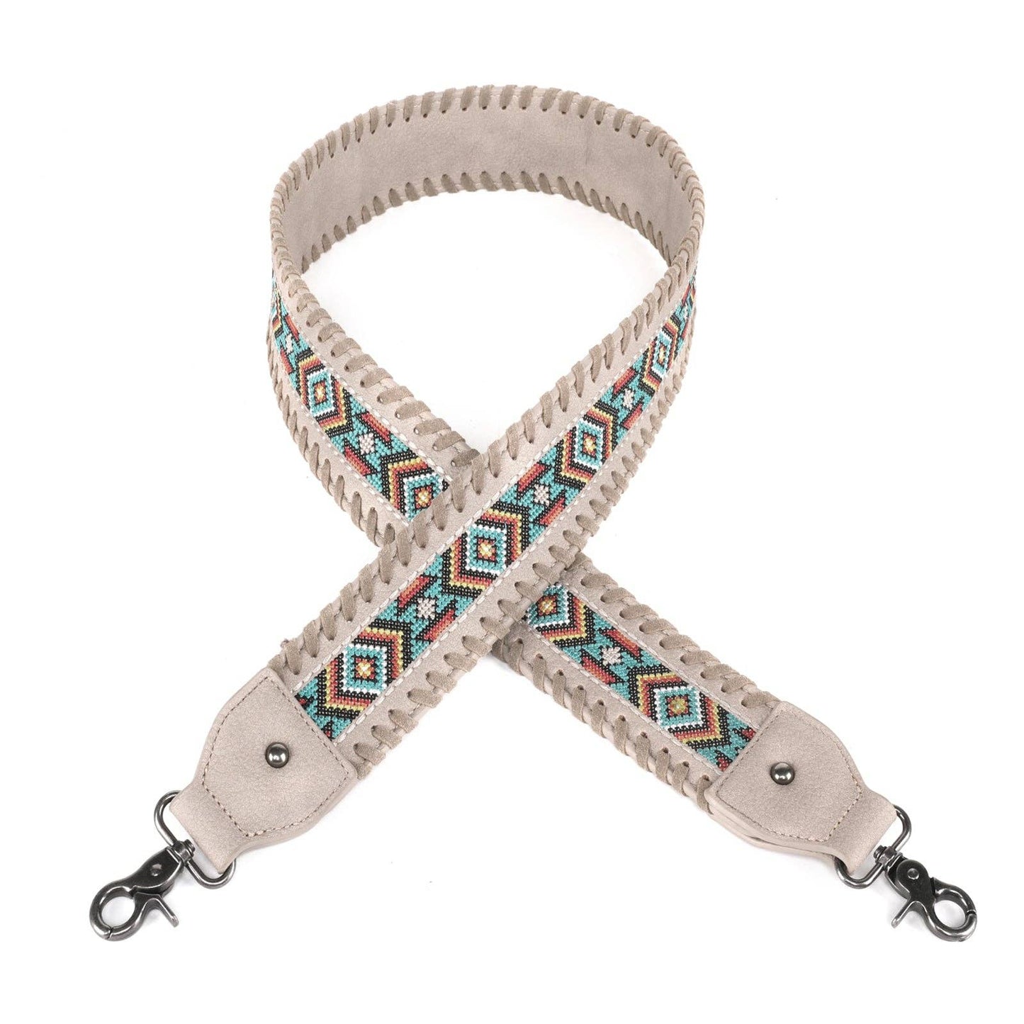 PST-1013 Montana West Western Guitar Style Embroidered Aztec Crossbody Strap