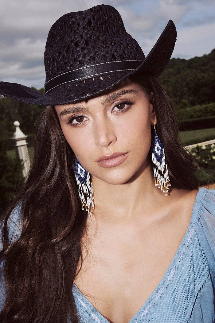 Cheyenne Fringe Earrings in Gold Dust