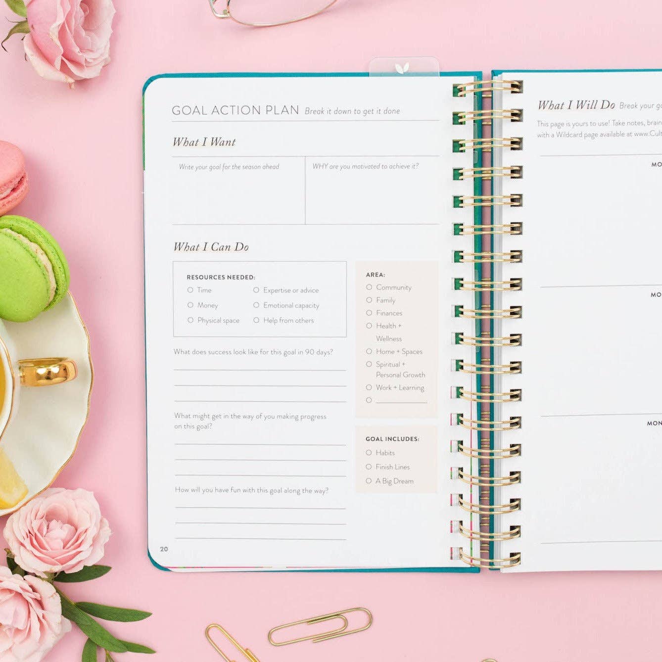 Fresh Start Daily Goal Planner® | Undated (Lavender Casebound)