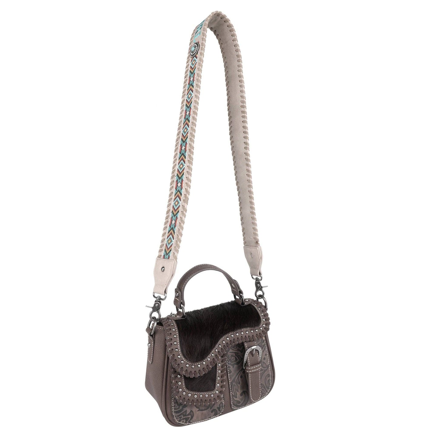 PST-1013 Montana West Western Guitar Style Embroidered Aztec Crossbody Strap