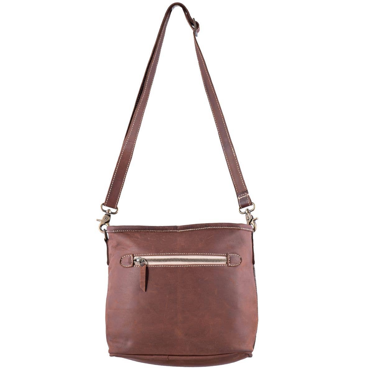 Mystic Leather and Cowhide Shoulder Bag - 4 Colors