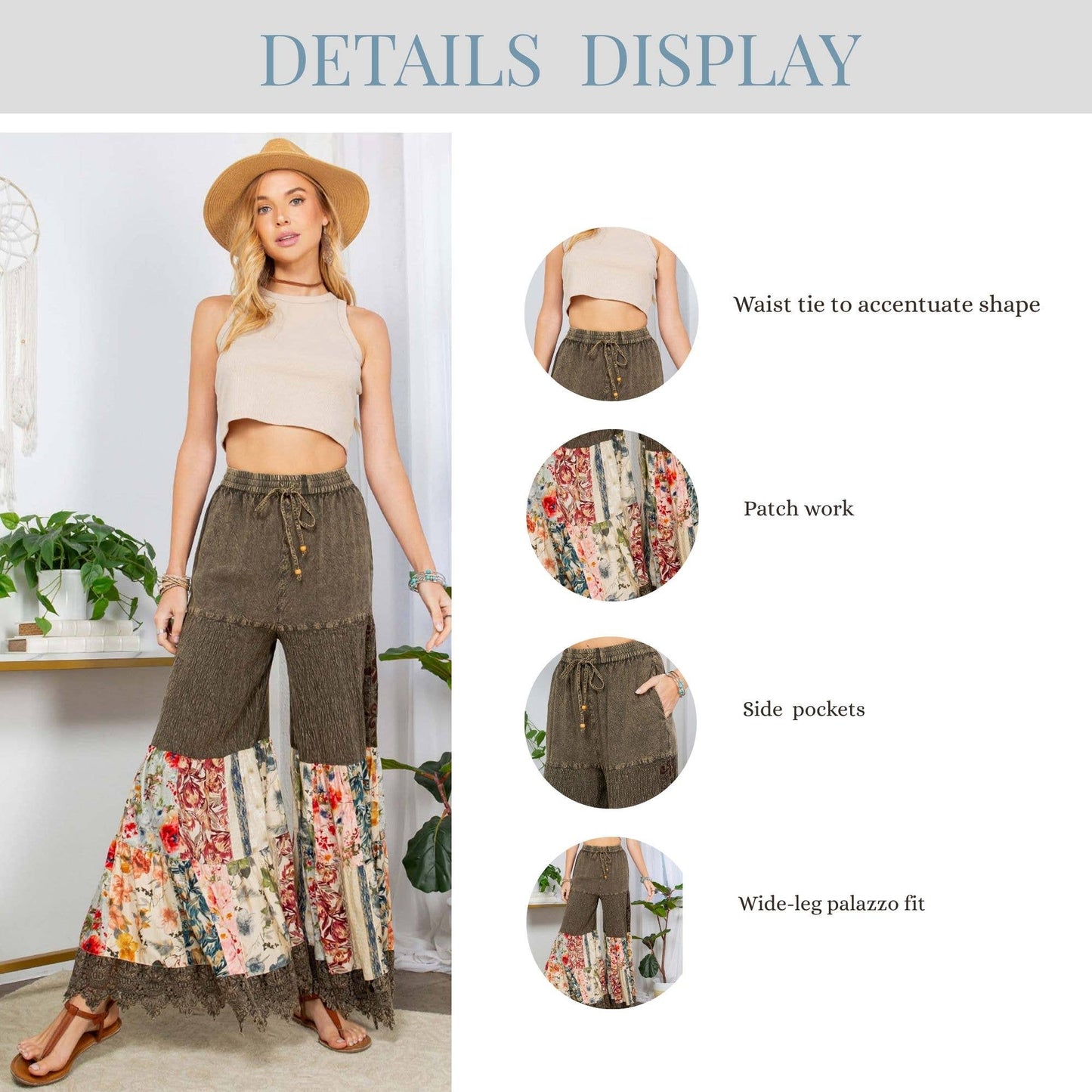 60's Bohemian Bell Bottom Pants - UPDATED NEW 