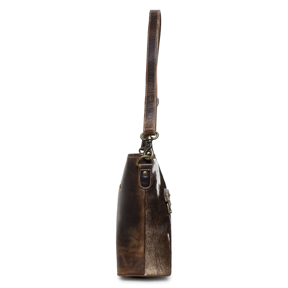 Mystic Leather and Cowhide Shoulder Bag - 4 Colors