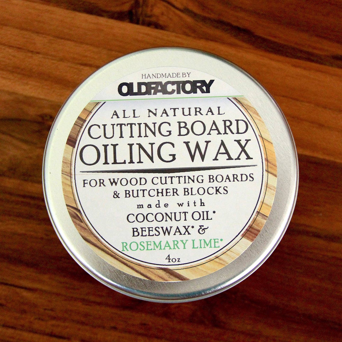 Natural Cutting Board Seasoning Wax - 4 oz
