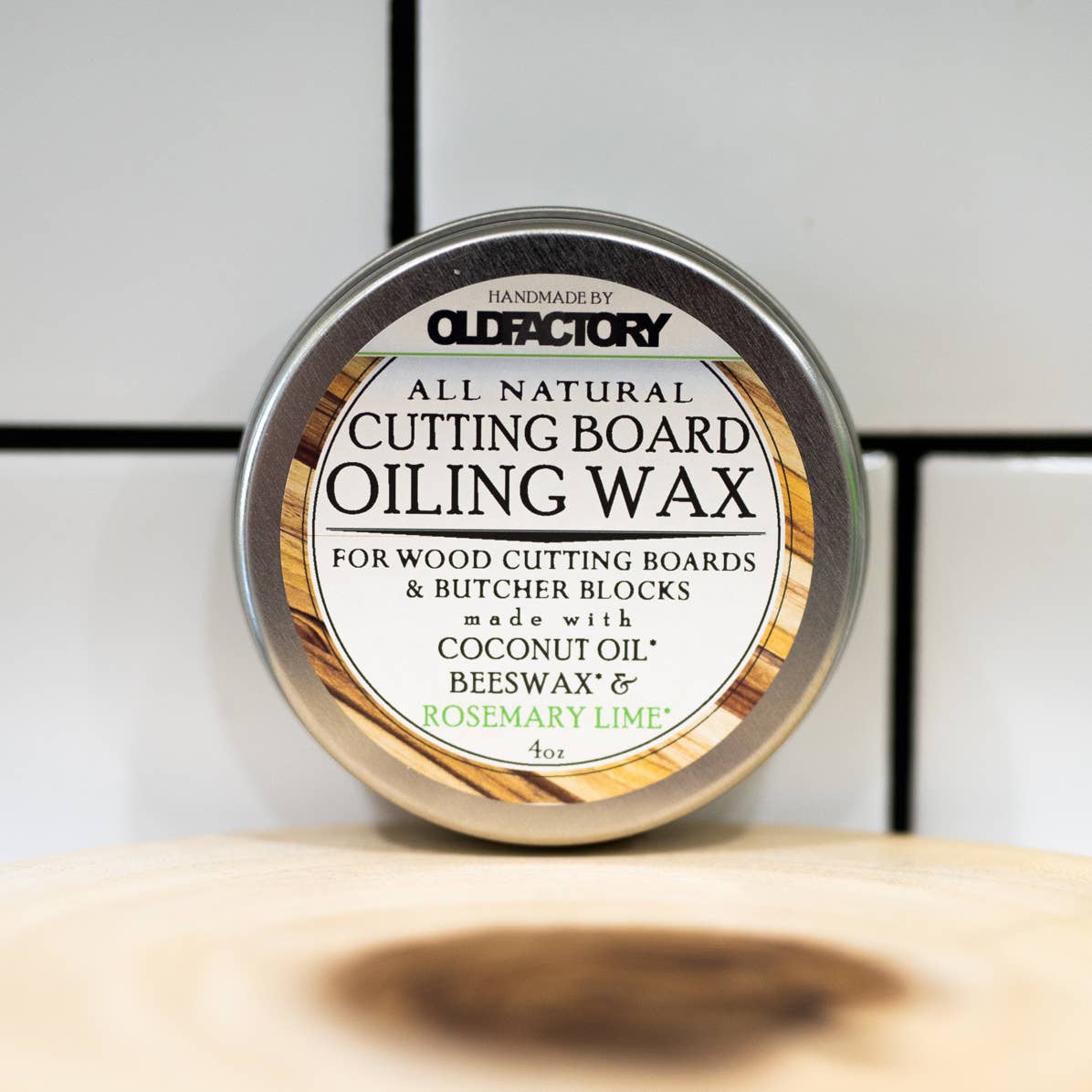 Natural Cutting Board Seasoning Wax - 4 oz