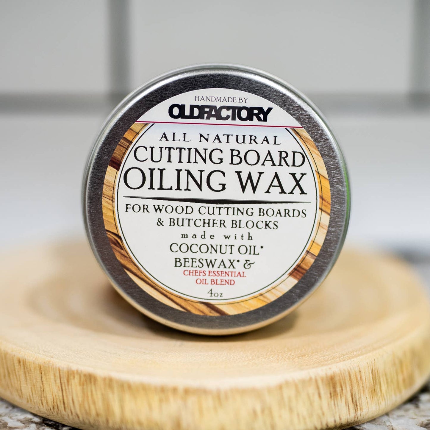 Natural Cutting Board Seasoning Wax - 4 oz