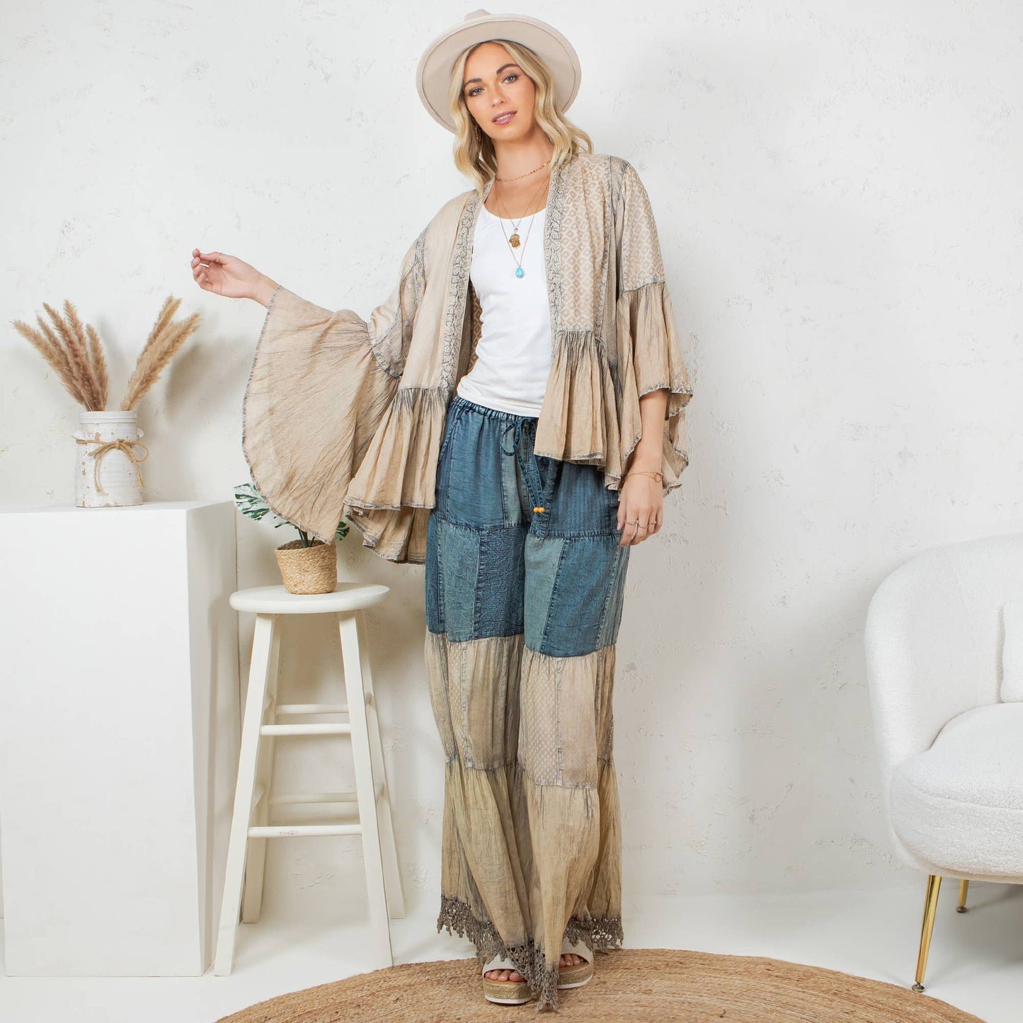 Boho Frill & Flow Kimono & Pant - Sold separately
