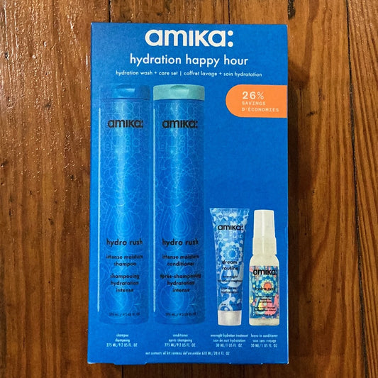 Amika hydration happy hour set