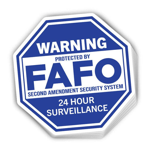 FAFO Second Amendment Security System Decal