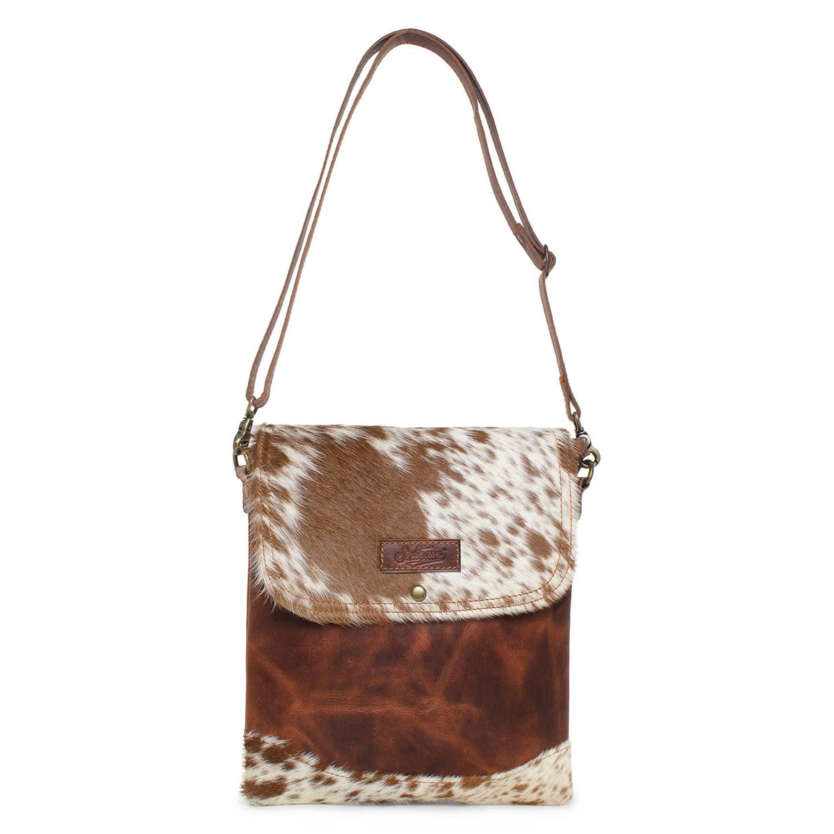 Elprine Full Grain Leather & Cowhide Crossbody Bag - Women's