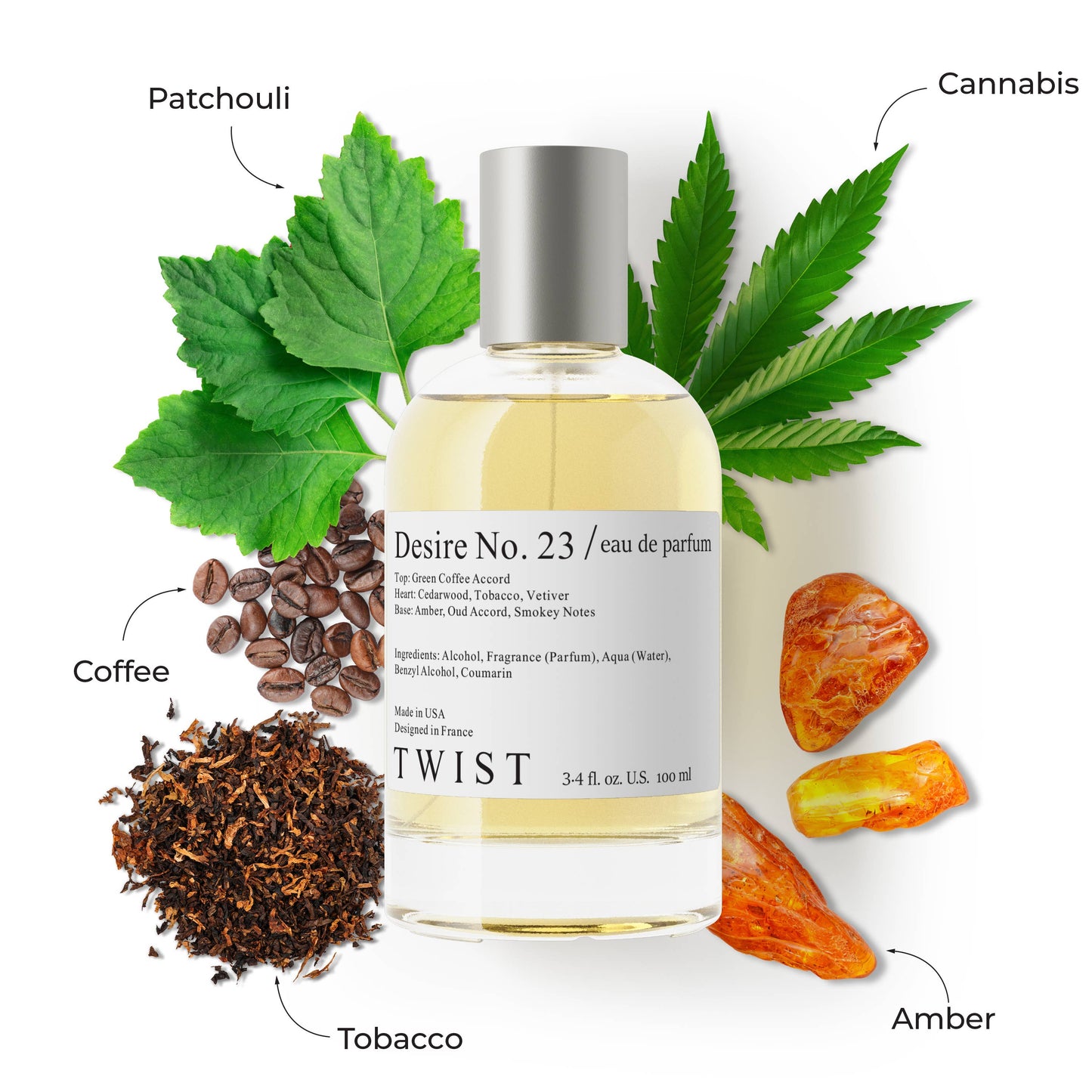 Twist Desire No. 23 Inspired by N. Black Afgano Perfume