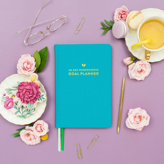 90-Day PowerSheets® Goal Planner  | Weekly Undated (Ivy)