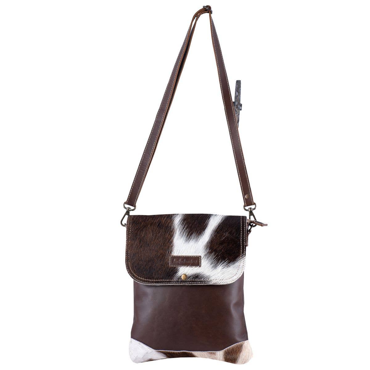 Elprine Full Grain Leather & Cowhide Crossbody Bag - Women's