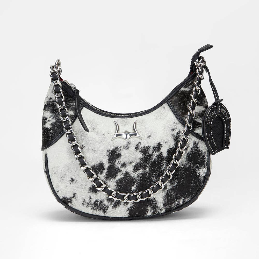 Loyal West Lueve Hairon Leather Bag