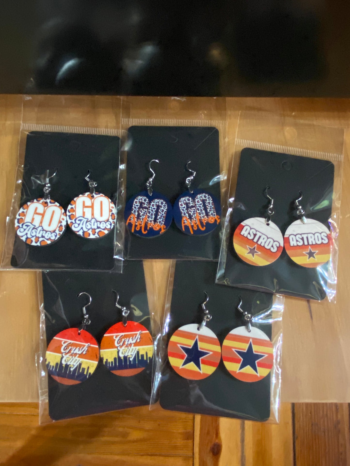 Astros earrings