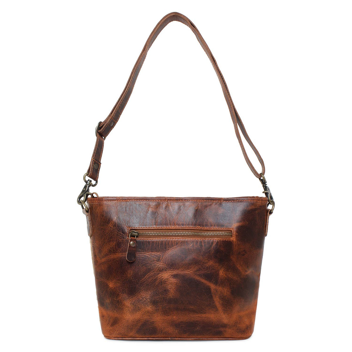 Mystic Leather and Cowhide Shoulder Bag - 4 Colors