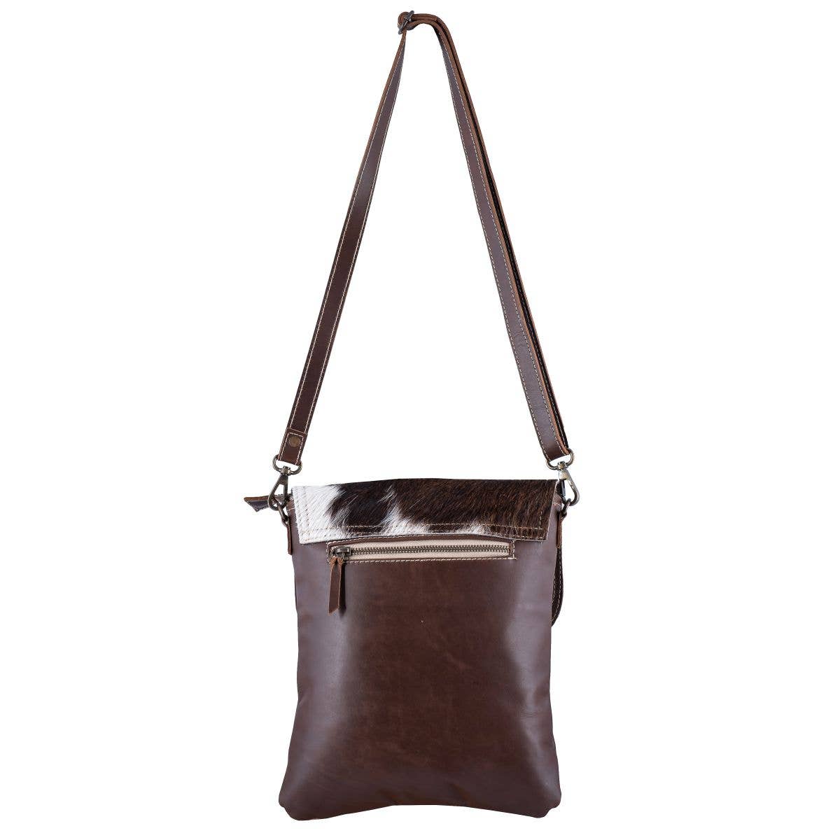 Elprine Full Grain Leather & Cowhide Crossbody Bag - Women's