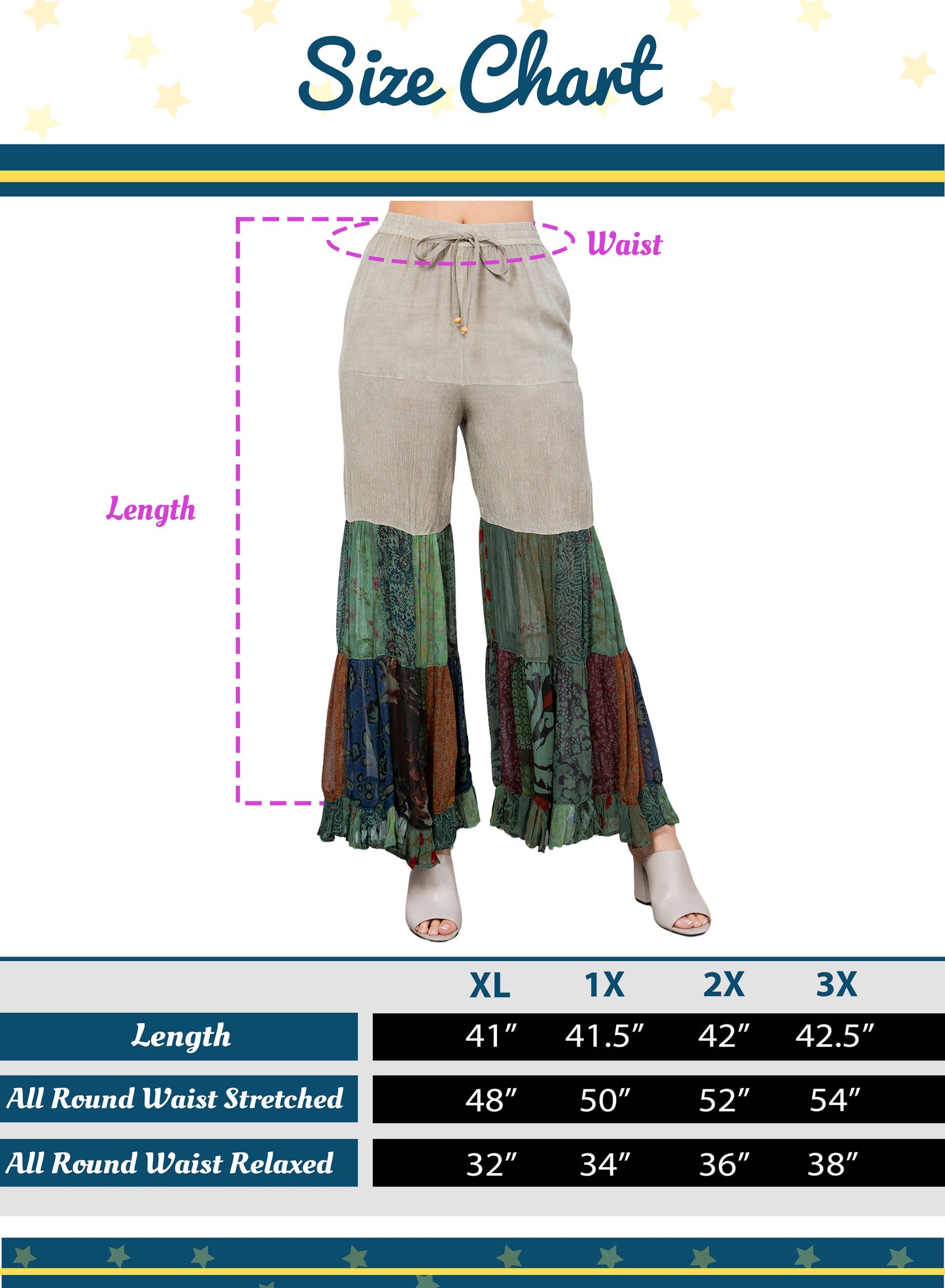 60's Bohemian Bell Bottom Pants - UPDATED NEW 