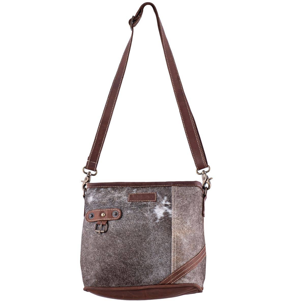 Mystic Leather and Cowhide Shoulder Bag - 4 Colors