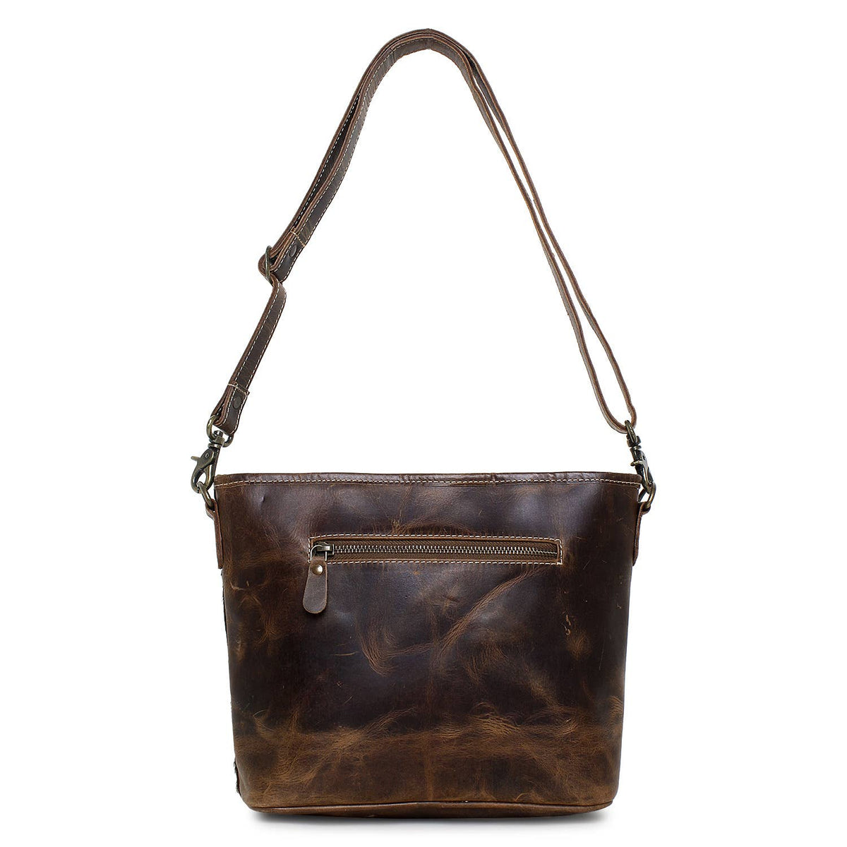 Mystic Leather and Cowhide Shoulder Bag - 4 Colors