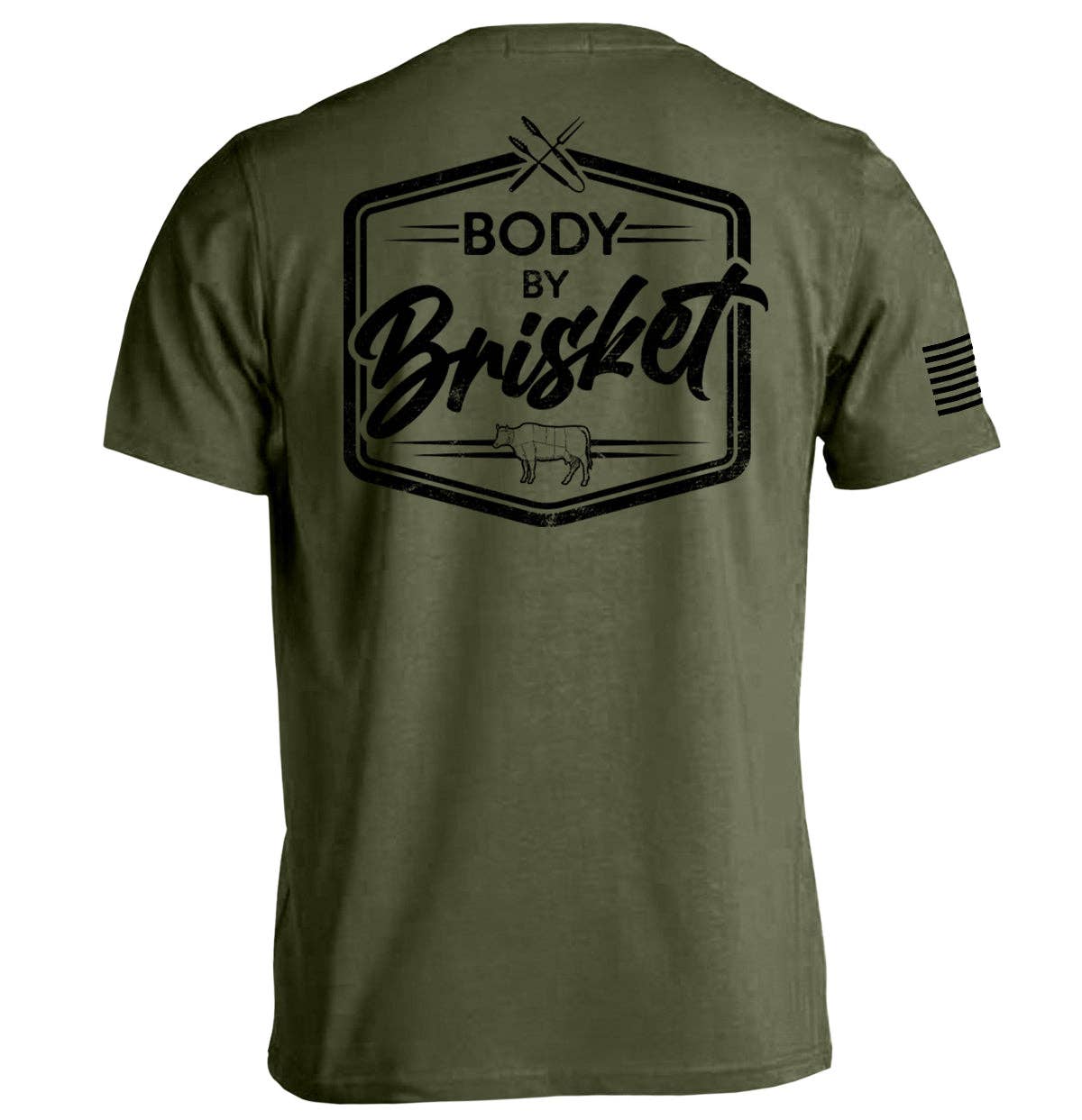 Body by Brisket: Tee / Sport Grey