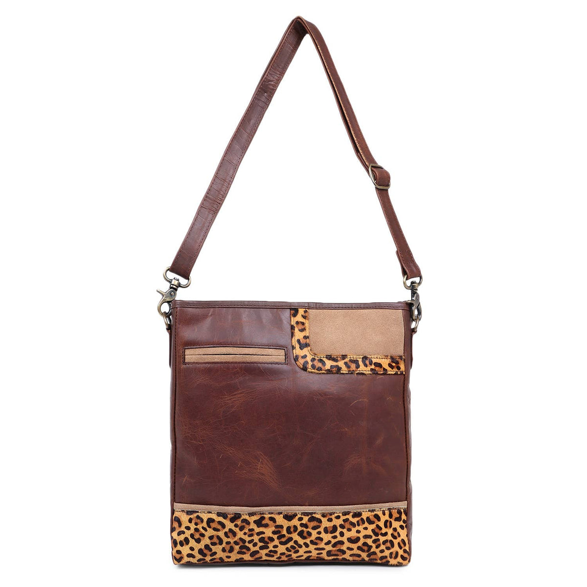 Western Fringe Animal Print Crossbody Bags
