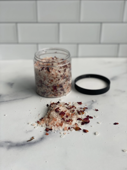 Rose Bath Salts: 4 fl oz test tube