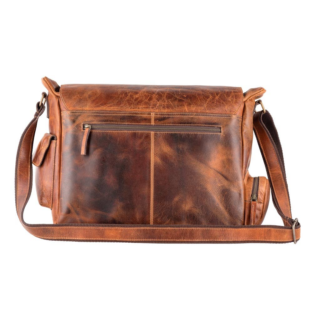 Amalfi - Rustic Genuine Leather Messenger Bag - Unisex