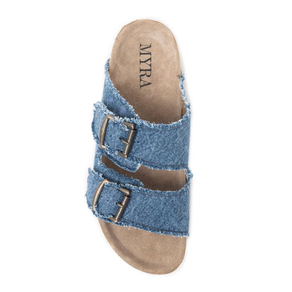 Blue Ridge Denim Sandals in Dusty Indigo