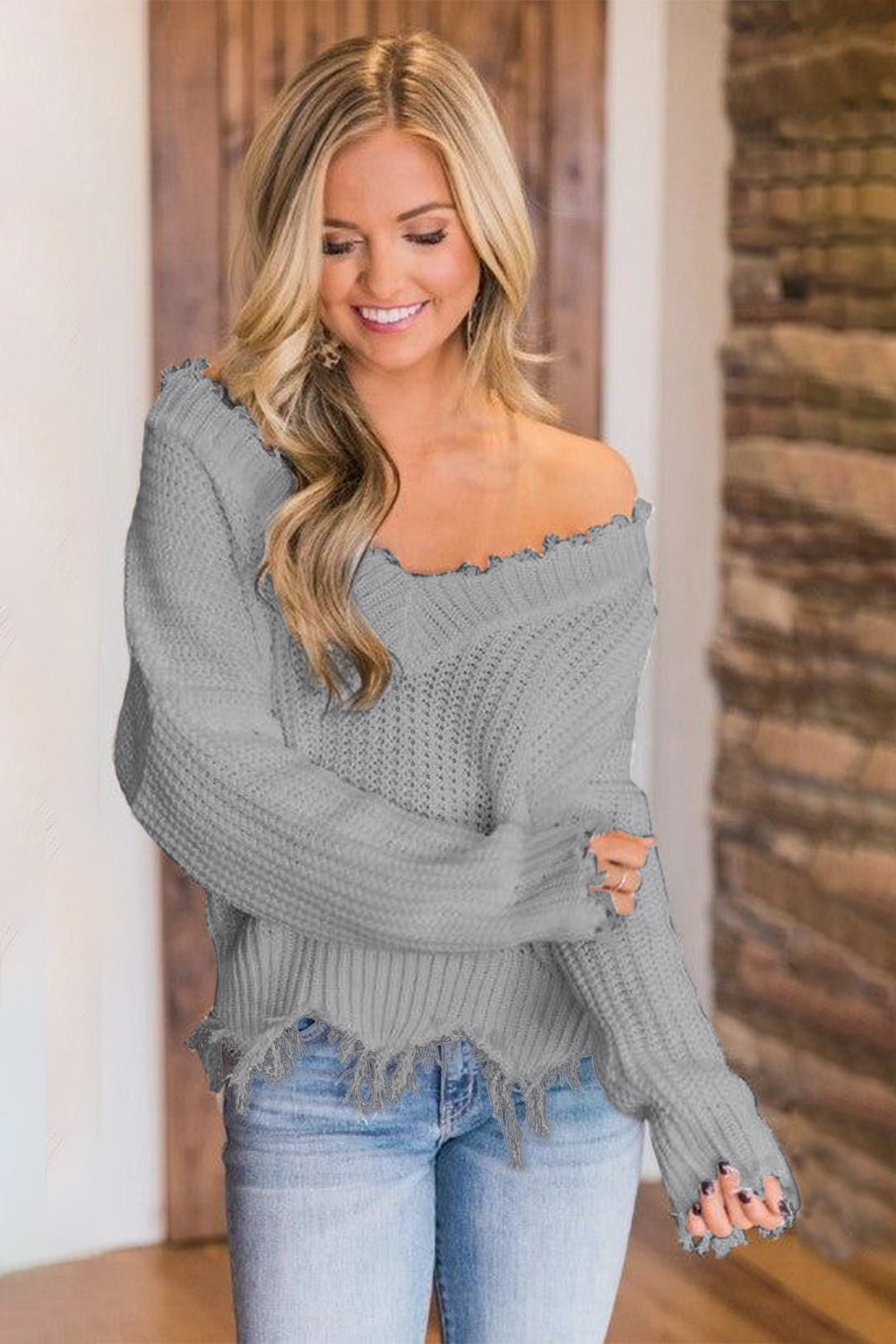 Fringed Sweater