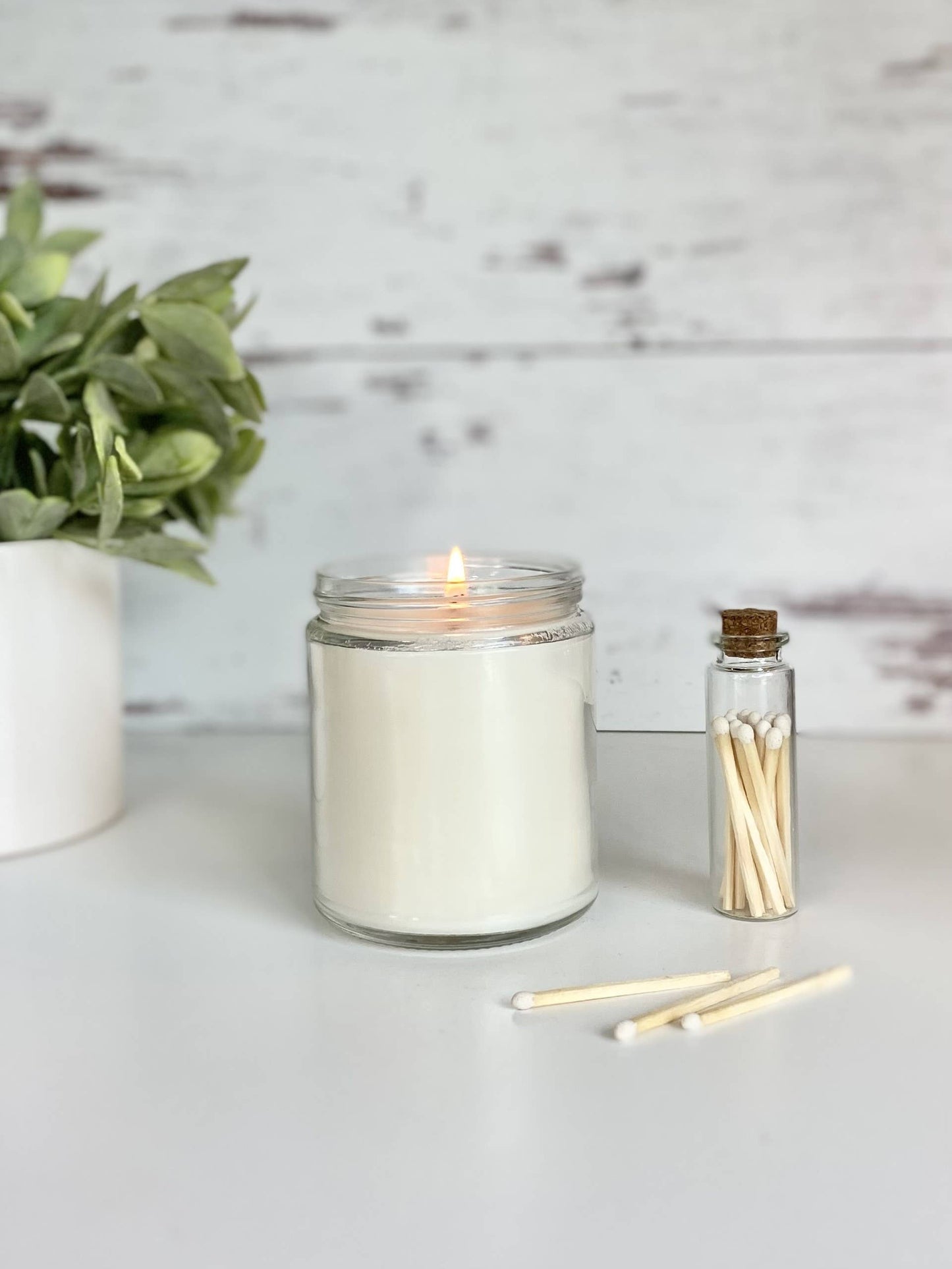 Happy Birthday 7 oz. Clear Glass Jar Coconut Apricot Candle