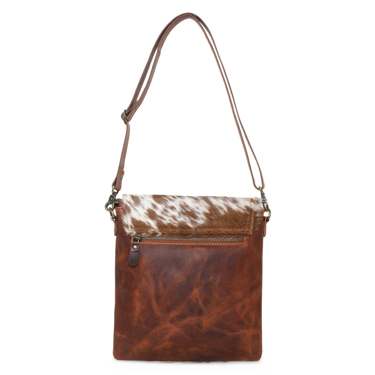 Elprine Full Grain Leather & Cowhide Crossbody Bag - Women's