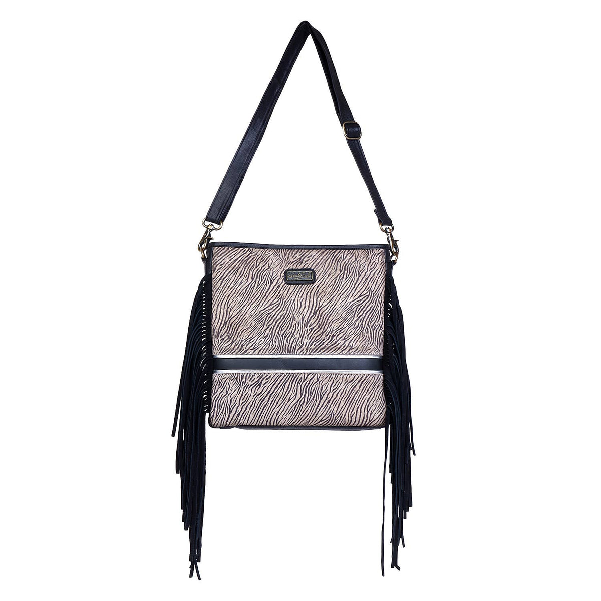 Western Fringe Animal Print Crossbody Bags
