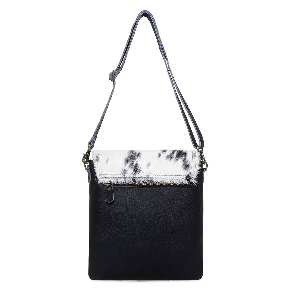 Elprine Full Grain Leather & Cowhide Crossbody Bag - Women's