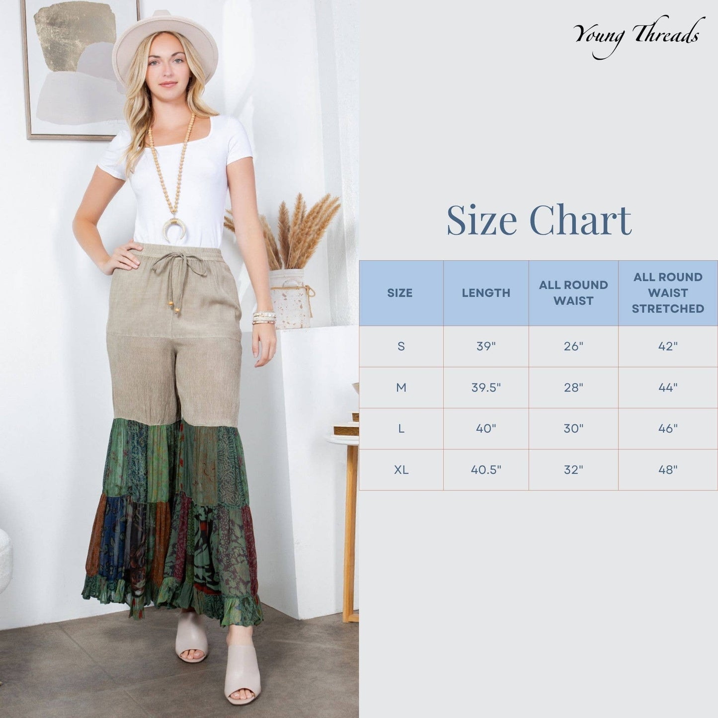 60's Bohemian Bell Bottom Pants - UPDATED NEW 