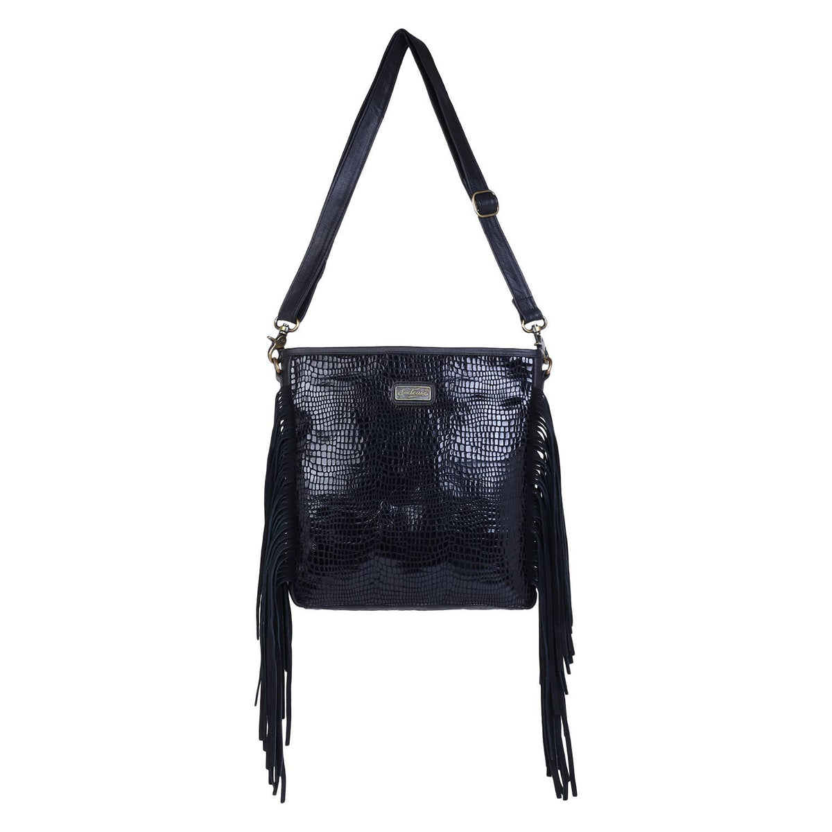 Western Fringe Animal Print Crossbody Bags