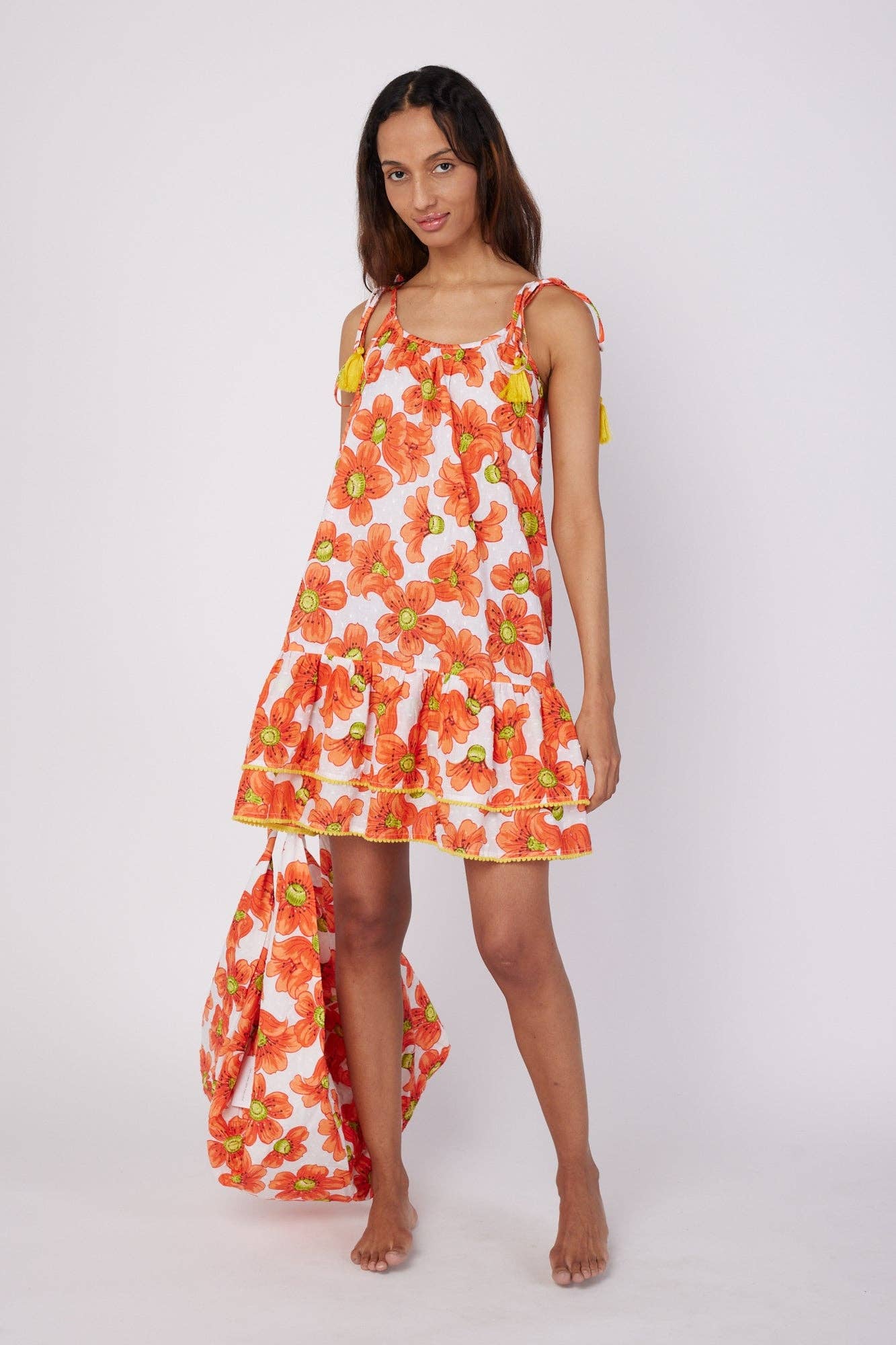 Tonia Resort Spring Summer Dress Red Floral Spring