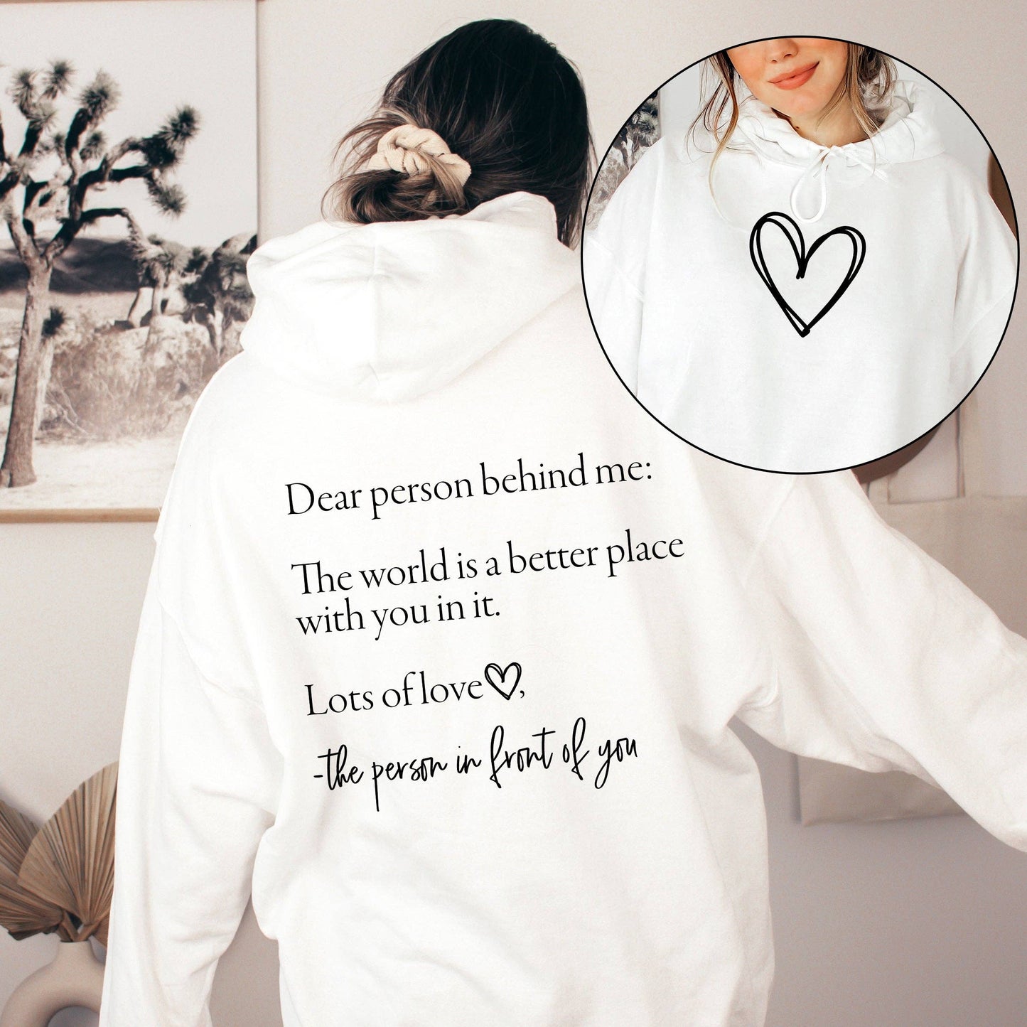Dear Person Behind Me, Heart, Positivity, Kindness, Mental H: Ash / Medium