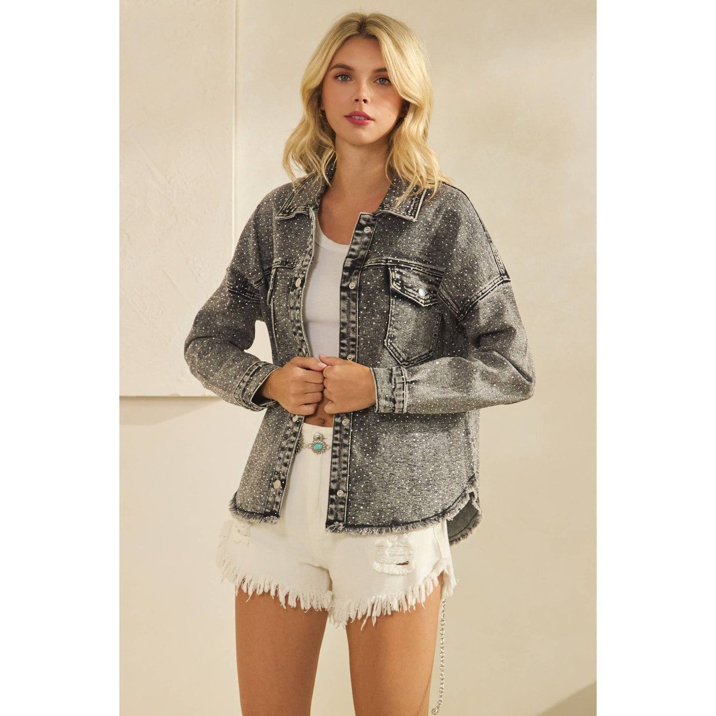 Sparkling Denim Shacket