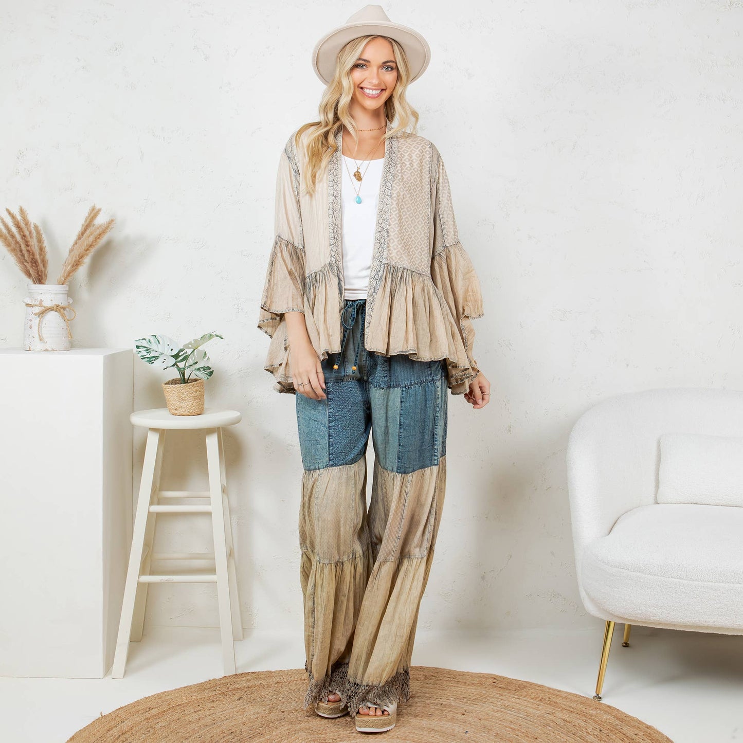 Boho Frill & Flow Kimono & Pant - Sold separately