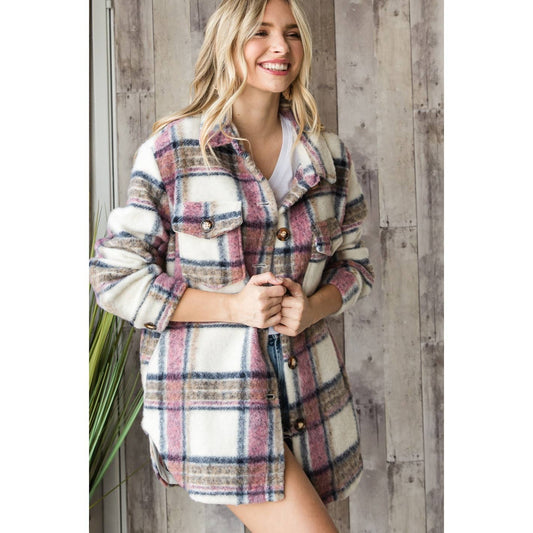 Thick Plaid Checker Shacket